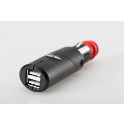 SW-MOTECH ŁADOWARKA 12V GNIAZDO ZAPALNICZKI ADAPTER DIN PODWÓJNE ZŁĄCZE USB SW-MOTECH