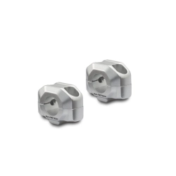 SW-MOTECH zestaw podwyższający kierownicę 22MM PODWYŻSZENIE 20MM SILVER