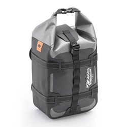 KAPPA AV01 torba na SIEDZENIE/BAGAŻNIK 10L 100% WODOSZCZELNA KOLOR CZARNO-SREBRNY K RUGGED 31X22X13CM MOTORUS.PL