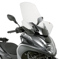 KAPPA szyba motocyklowa YAMAHA TRICITY 125-155 (14-19), MBK TRYPTIK 125 (14-17) 74 X 63 PRZEZROCZYSTA POTRZEBNE MOCOWANI