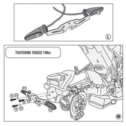 KAPPA adapter do zamontowania stelaża bocznego TE1165K BEZ UŻYCIA STELAŻA CENTRALNEGO KZ1165 MOTORUS.PL