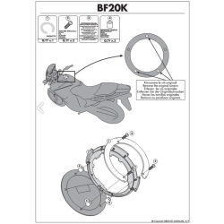 KAPPA mocowanie tanklock HONDA CROSSTOURER 1200 12-13 MOTORUS.PL