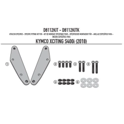 KAPPA mocowanie Szyby KD6104ST KYMCO XCITING S400I (18) MOTORUS.PL