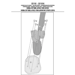 KAPPA poszerzenie stopki bocznej HONDA CRF 1000L AFRICA TWIN (18-19), CRF 1000L AFRICA TWIN ADVENTURE SPORTS (18-19) MOT