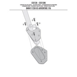 KAPPA poszerzenie stopki bocznej BMW R 1250 GS Adventure (19) MOTORUS.PL