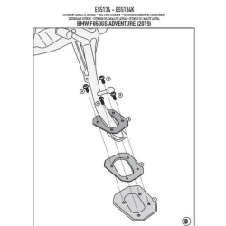 KAPPA poszerzenie stopki bocznej BMW F 850 GS Adventure (19) MOTORUS.PL