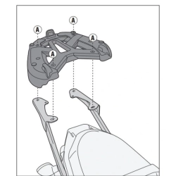 KAPPA stelaż kufra centralnego YAMAHA MT 07 700 (14-15) ( BEZ PŁYTY ) MOTORUS.PL
