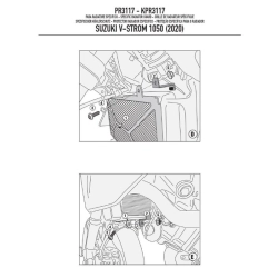 KAPPA osłona chłodnicy SUZUKI V-Strom 1050 (20) CZARNA MOTORUS.PL