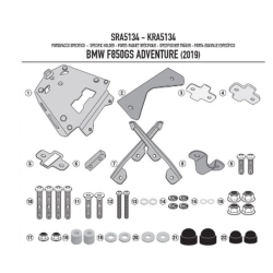 KAPPA stelaż kufra centralnego BMW F 850GS Adventure (19) ALUMINIOWY MONOKEY MOTORUS.PL