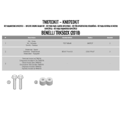 KAPPA KN8703KIT ZESTAW MONTAŻOWY GMOLI TN8703 BENELLI TRK502X 18-20 MOTORUS.PL