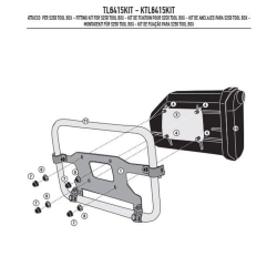 KAPPA mocowanie skrzynki narzędziowej KS250 DO STELAŻY KLO6415MK I KLO6415CAM MOTORUS.PL