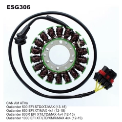 ELECTROSPORT ESG306 stator uzwojenie alternatora CAN-AM OUTLANDER 500 (13-15), 650 (12-15), 800/850 (12-16), 1000 (12-16), RENEGADE 800 (12-13), 1000