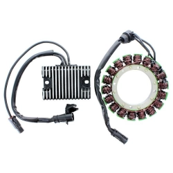 ELECTROSPORT ESK213 stator uzwojenie alternatora HARLEY DAVIDSON XL SPORTSTER 883/1200 (94-03) HIGHPOWER (3 FAZOWY+regulator napięcia ESR856 W KOMPLEC