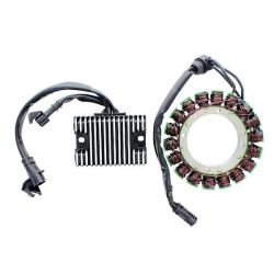 ELECTROSPORT ESK221 stator uzwojenie alternatora HARLEY DAVIDSON XL SPORTSTER 883-1200 07-14 (3 FAZOWY + regulator napięcia ESR858 W KOMPLECIE)