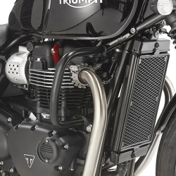 KAPPA gmole osłony silnika TRIUMPH Bonneville T100 (17-19), Bonneville T120 (16-19), Street Twin 900 (16-19) CZARNE MOTO