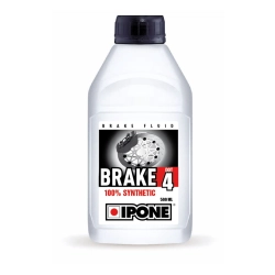 IPONE PŁYN HAMULCOWY BRAKE FLUID DOT 4 500ML 100% SYNTETYK (ZGODNY RÓWNIEŻ Z DOT 3) (12)