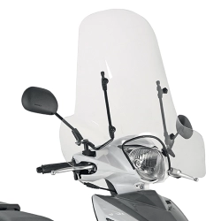 KAPPA szyba motocyklowa KEEWAY / PIAGGIO / PEUGEOT / SYM / SUZUKI 50,8X66 CM PRZEZROCZYSTA (107A) BEZ MOCOWAŃ MOTORUS.PL