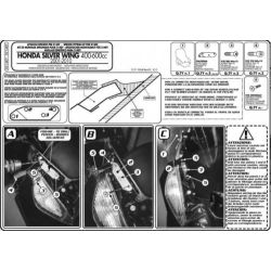 KAPPA mocowanie Szyby 214DT HONDA SILVERWING 400-600CCM (01-10) MOTORUS.PL