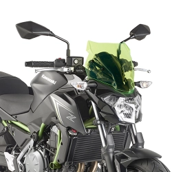 KAPPA szyba motocyklowa KAWASAKI Z 650 (17-20) 28 X 33 CM LIME Z PODŚWIETLANYMI KRAWĘDZIAMI Z MOCOWANIAMI MOTORUS.PL