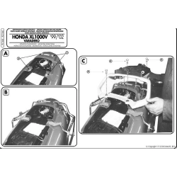 KAPPA stelaż kufrów bocznych MONOKEY HONDA XL 1000V VARADERO (99-02) również pod kufry MONOKEY RETRO-FIT K-VENTURE ALU O