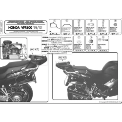 KAPPA stelaż kufrów bocznych MONOKEY HONDA VFR 800 (98-01) MOTORUS.PL