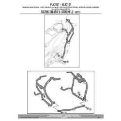 KAPPA stelaż kufrów bocznych MONOKEY SIDE SUZUKI DL 650 V-STROM (11-16) MOTORUS.PL