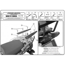 KAPPA stelaż kufra centralnego BMW R 1200GS (04-12) ( Z PŁYTĄ MONOKEY ) ( DO ZAMOCOWANIA NA ORYGINALNYM STELAŻU ) MOTORU