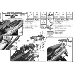 KAPPA stelaż kufra centralnego HONDA CB 900 HORNET (02-07) ( BEZ PŁYTY ) MOTORUS.PL