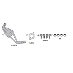 KAPPA RM3125KITK mocowanie BŁOTNIKA KRM02 SUZUKI V-STROM 800DE 23, MOTORUS.PL