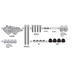 KAPPA KRA9260 stelaż kufra centralnego ANODOWANE ALUMINIUM VOGE VALICO 900DSX 24- ALUMINIOWY MONOKEY MOTORUS.PL