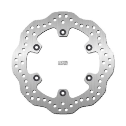 NG091X tarcza hamulcowa TYŁ KAWASAKI KLR650 90-07, KLE500 91-07 (230X120X5MM) (6X10,5MM) WAVE