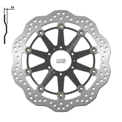 NG1446XG tarcza hamulcowa PRZÓD HONDA XL1000V 99-13, VFRCROSSRUNNER 800 11-14 (296X62X5MM) (6X6,5MM) WAVE PŁYWAJĄCA (ŚRO