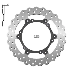 NG1725X tarcza hamulcowa PRZÓD KTM EXC 125/200/400/525/625 90-17 (260X-X3MM) (6,6,5MM) WAVE PŁYWAJĄCA