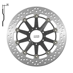 NG1446G tarcza hamulcowa PRZÓD HONDA XL1000V 99-13, CB1100EX/ ABS 14-18 (296X62X5MM) (6X6,5MM) PŁYWAJĄCA (ŚRODEKALUMINIO