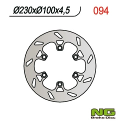 NG094 tarcza hamulcowa TYŁ KAWASAKI KLX250/650,KX, KLX250R 93-98, KLX650R 93-03, KLX300 93-97 (230X100X4,5)