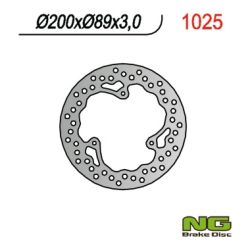 NG1025 tarcza hamulcowa PRZÓD KTM 65 SX 98-14 (200X89X3) (3x6,5mm)