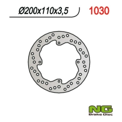 NG1030 tarcza hamulcowa TYŁ KTM 85 SX 03-15 (200X110X3,5)(4X6,5mm)