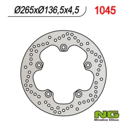 NG1045 tarcza hamulcowa TYŁ BMW F650GS 800/ K1200/ R1200 (265X136X4,5) (5X10MM)