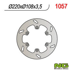 NG1057 tarcza hamulcowa TYŁ GAS GAS 125/250/300/450 94-20 (220X108X3,5) (6X6,5MM)