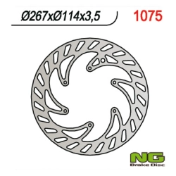 NG1075 tarcza hamulcowa PRZÓD CPI 50 SUPERMOTO 05-08 (ŚR. 267MM) (267X-X3,5)(6X6,5MM)