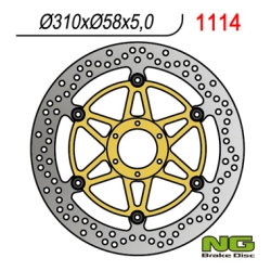 NG1114 tarcza hamulcowa PRZÓD HONDA CBR1100 XX 97-98 (310X58X5) (6X6,5MM)