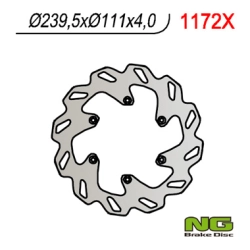 NG1172X tarcza hamulcowa TYŁ KTM 690/950/990 06-15 (240X111X4) (6X6,5MM)