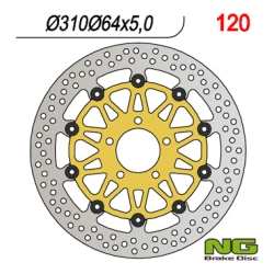 NG120 tarcza hamulcowa PRZÓD SUZUKIGS/GSF/GSX(310x64x5) PŁYWAJĄCA (5x10,5mm)