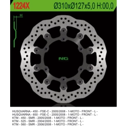 NG1224X tarcza hamulcowa PRZÓD HUSABERG FS570 10-11, FS450 05-08, KTM SMR450 04-14, SMR525/ 560 05-08 (310X127X5MM) (6X6