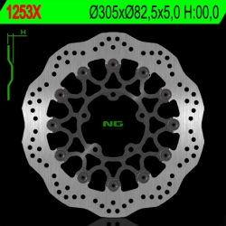 NG1253X tarcza hamulcowa PRZÓD TRIUMPH TIGER 800 10-18, TIGR 1215 12-17 (305X82,5X5) (5X10,5MM) WAVE