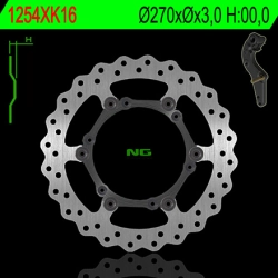 NG1254XKOV16 tarcza hamulcowa PRZÓD Z ADAPTEREM OVERSIZE KTM/ HUSABERG 270X3 (NG1254XK16) WAVE PŁYWAJĄCA