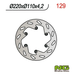 NG129 tarcza hamulcowa TYŁ KTM SX/EXC/LC 4 (220x110x4,2) (NG141 NG129)