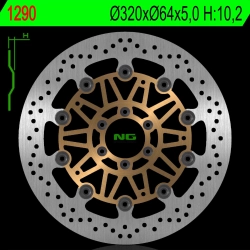 NG1290 tarcza hamulcowa PRZÓD MOTO GUZZI NORGE 1200 06-16 (320X64X5,0MM) (6X8,5MM) PŁYWAJĄCA