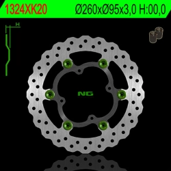 NG1324XK20 tarcza hamulcowa PRZÓD Z ADAPTEREM OVERSIZE KTM SX 85 11-13 (PŁYWAJĄCA) (260X95X3)