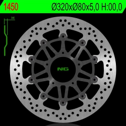 NG1450 tarcza hamulcowa PRZÓD MV AGUSTA 675/800/1000 11-18 (320X80X5,0MM) (5X8,5MM)